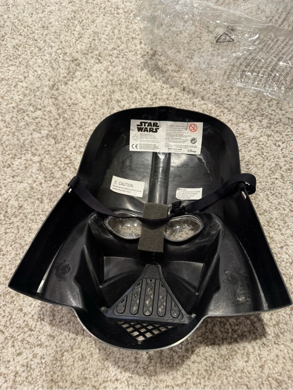 Star Wars Darth Vader Halloween Costume Set with Mask - Size Large